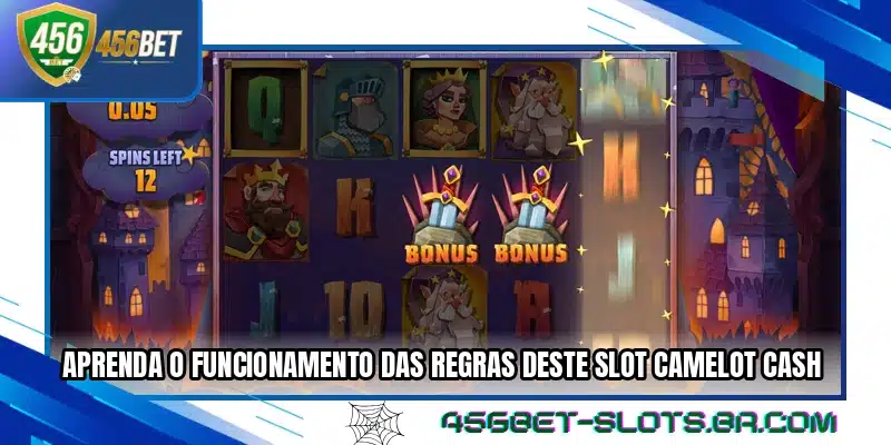 Aprenda o funcionamento das regras deste slot Camelot Cash